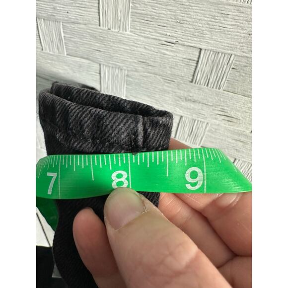 Old Navy women’s black jeans mid rise OG straight casual denim Goth plus size - Picture 10 of 11